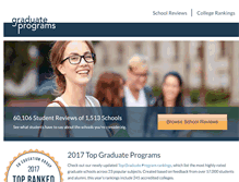 Tablet Screenshot of graduateprograms.com